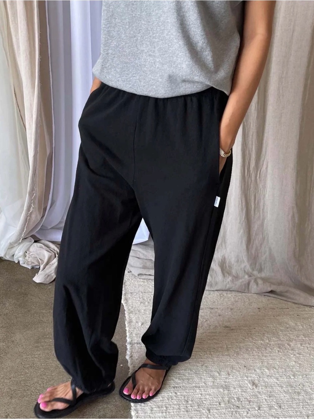 Le Bon Shoppe Balloon Pant Black Large